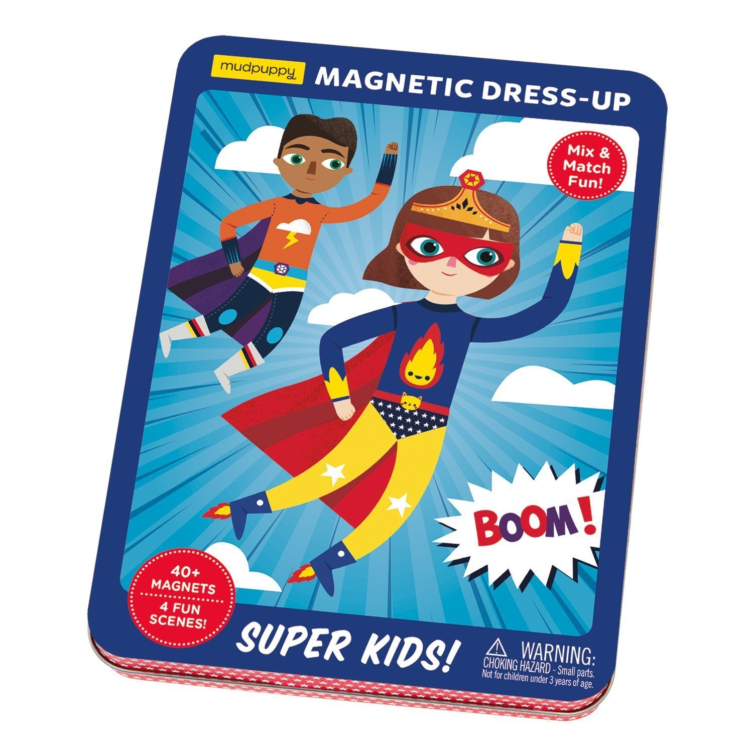 ชุดกล่องแม่เหล็กแบบพกพา ลายแต่งตัวฮีโร่ตัวน้อย Super Kids! Magnetic Dress-up แบรนด์ Mudpuppy