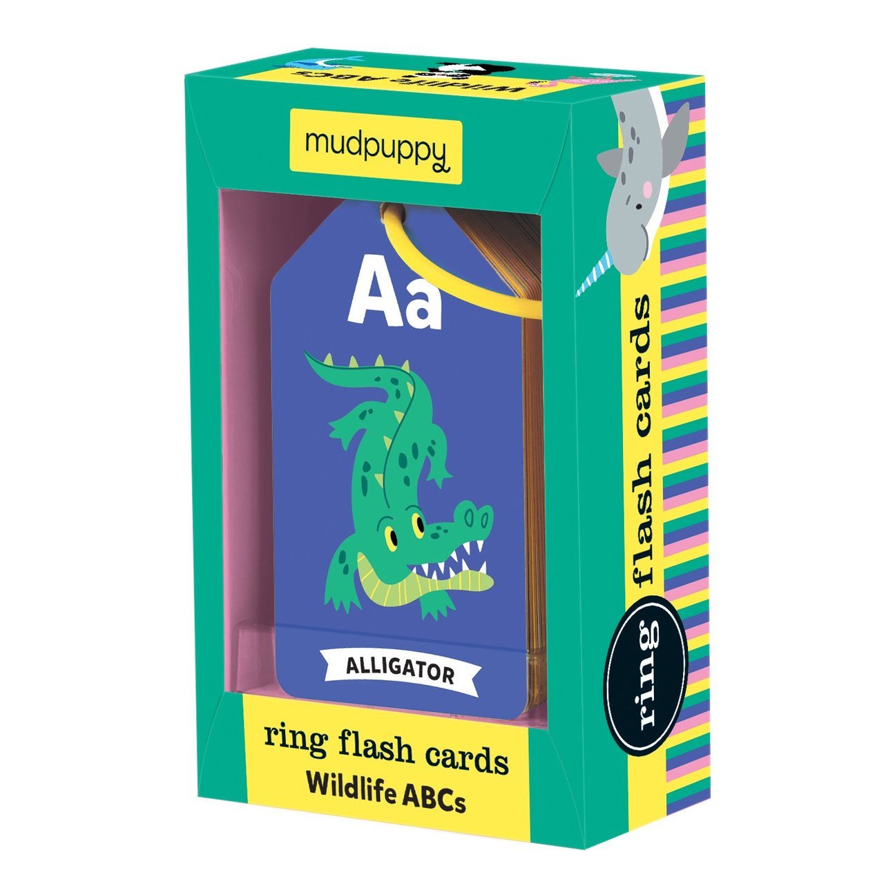 Mudpuppy Wildlife ABCs Ring Flash Cards mommoriesstore