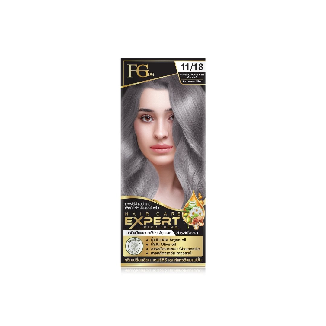 FGDG Hair Care Expert Color Cream No. 11/18 สี ASH LAVENDER SILVER