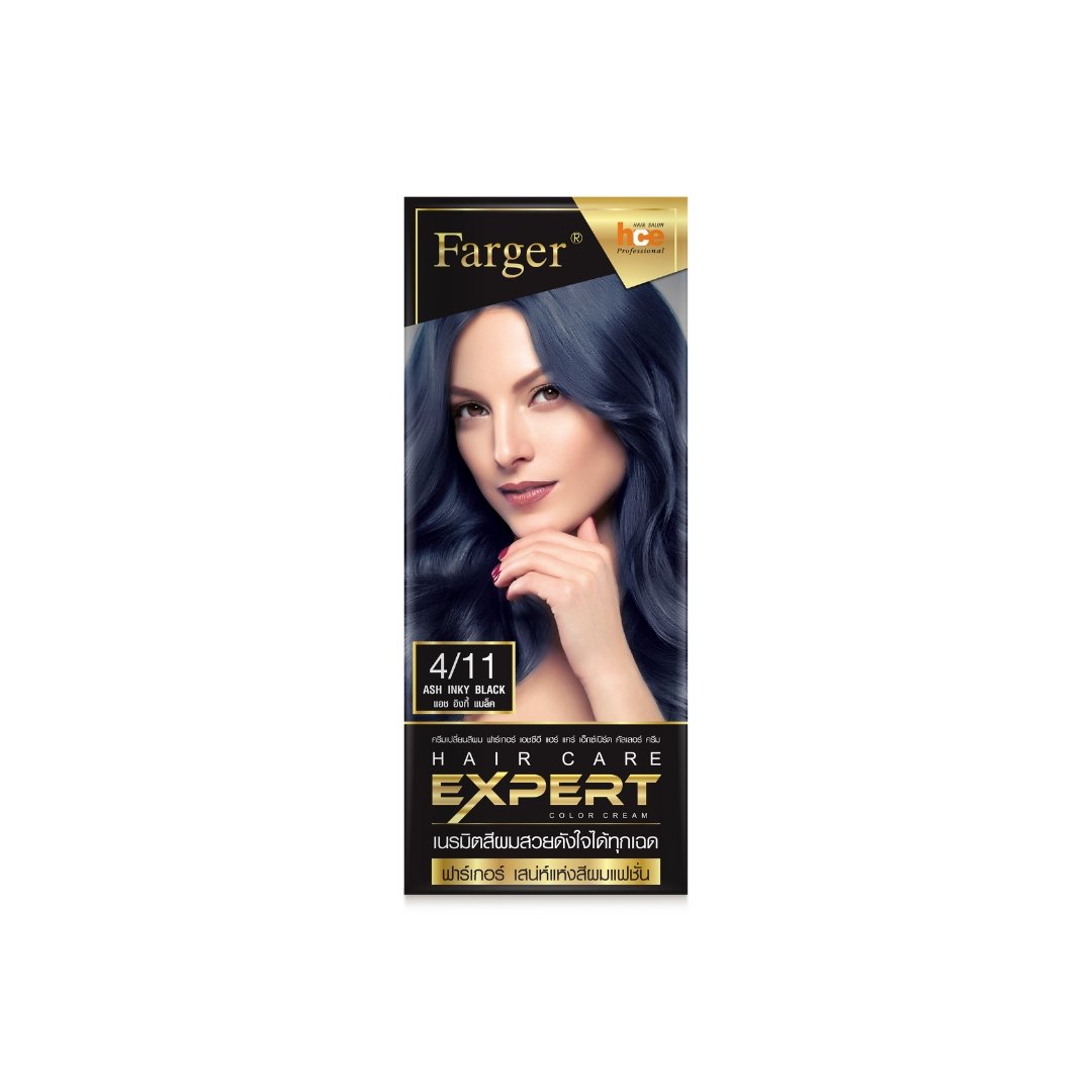 Farger Hce Hair Care Expert Color Cream No. 4/11 Ash Inky Black
