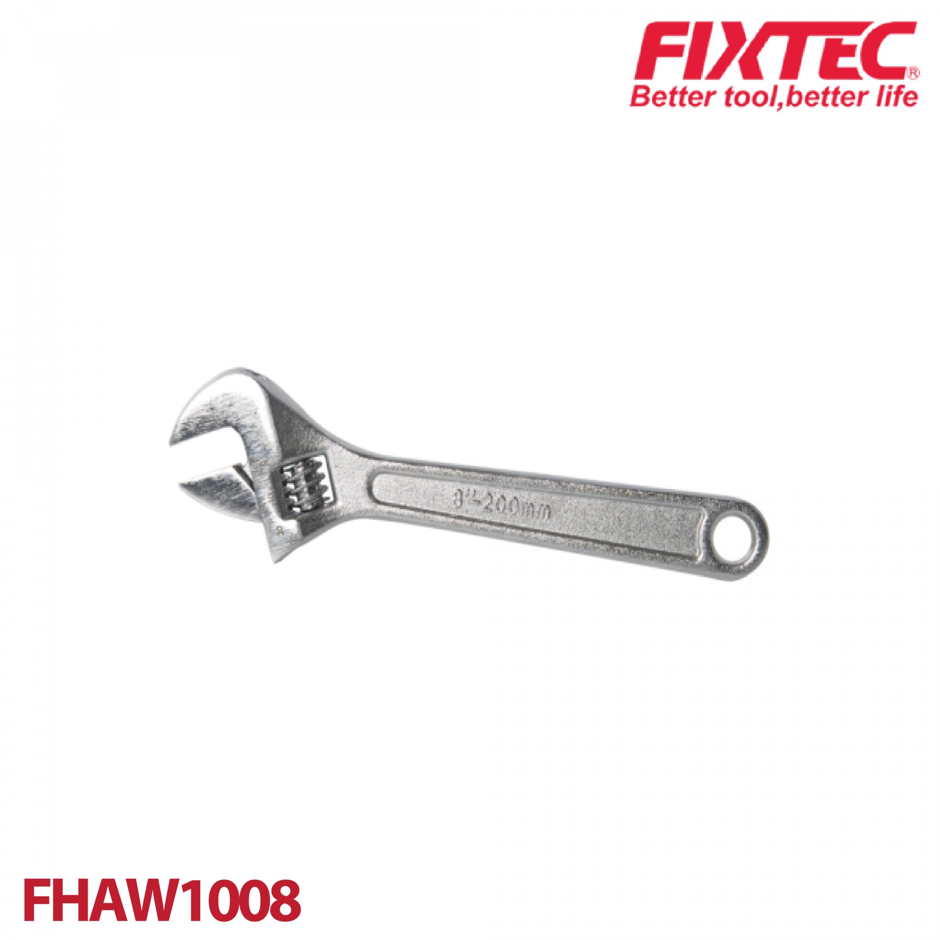 ประแจเลื่อน 8" FIXTEC FHAW1008