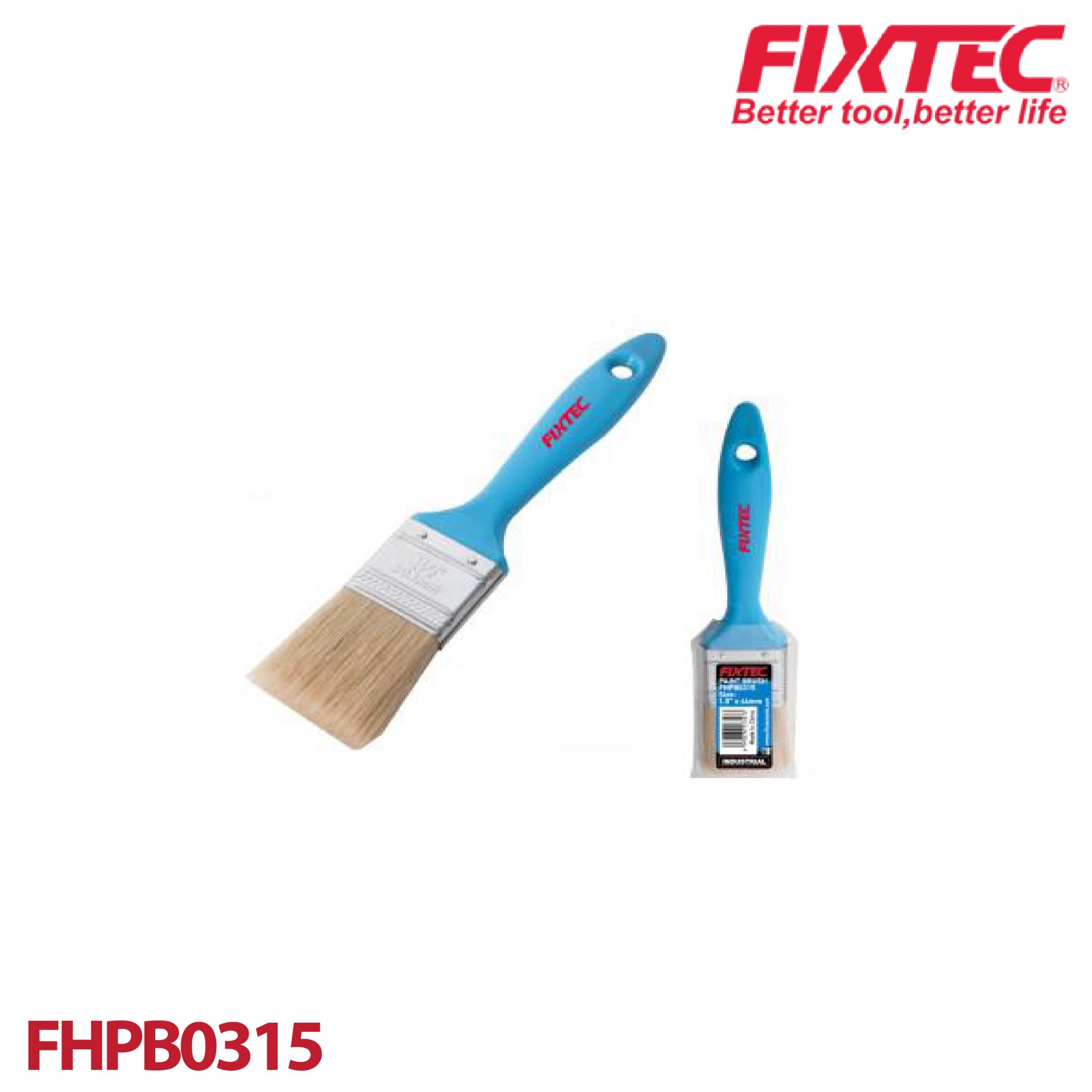 แปรงทาสี 1.5" ด้ามพลาสติก FIXTEC FHPB0315
