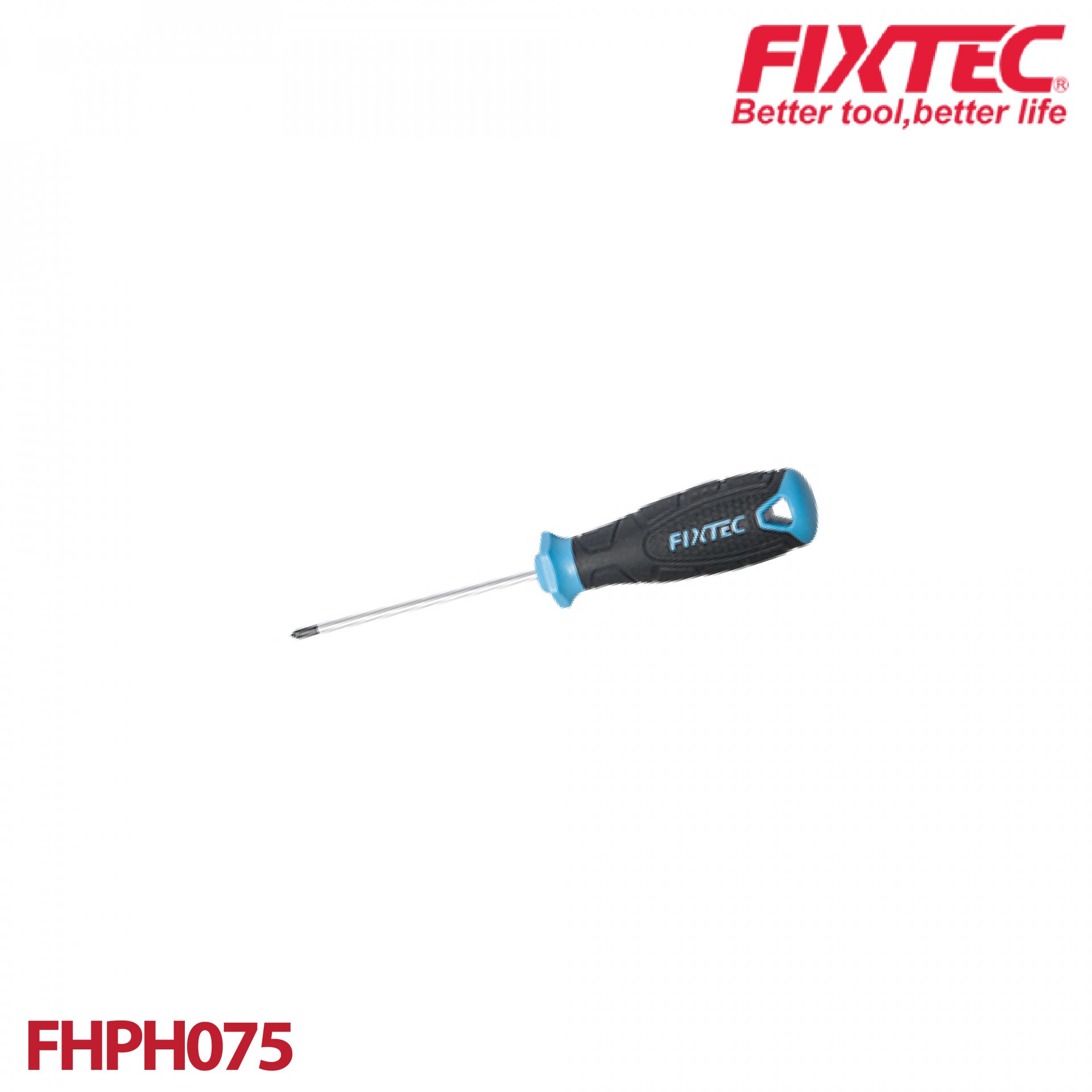 ไขควงปากแฉก 3x75 mm FIXTEC FHPH075