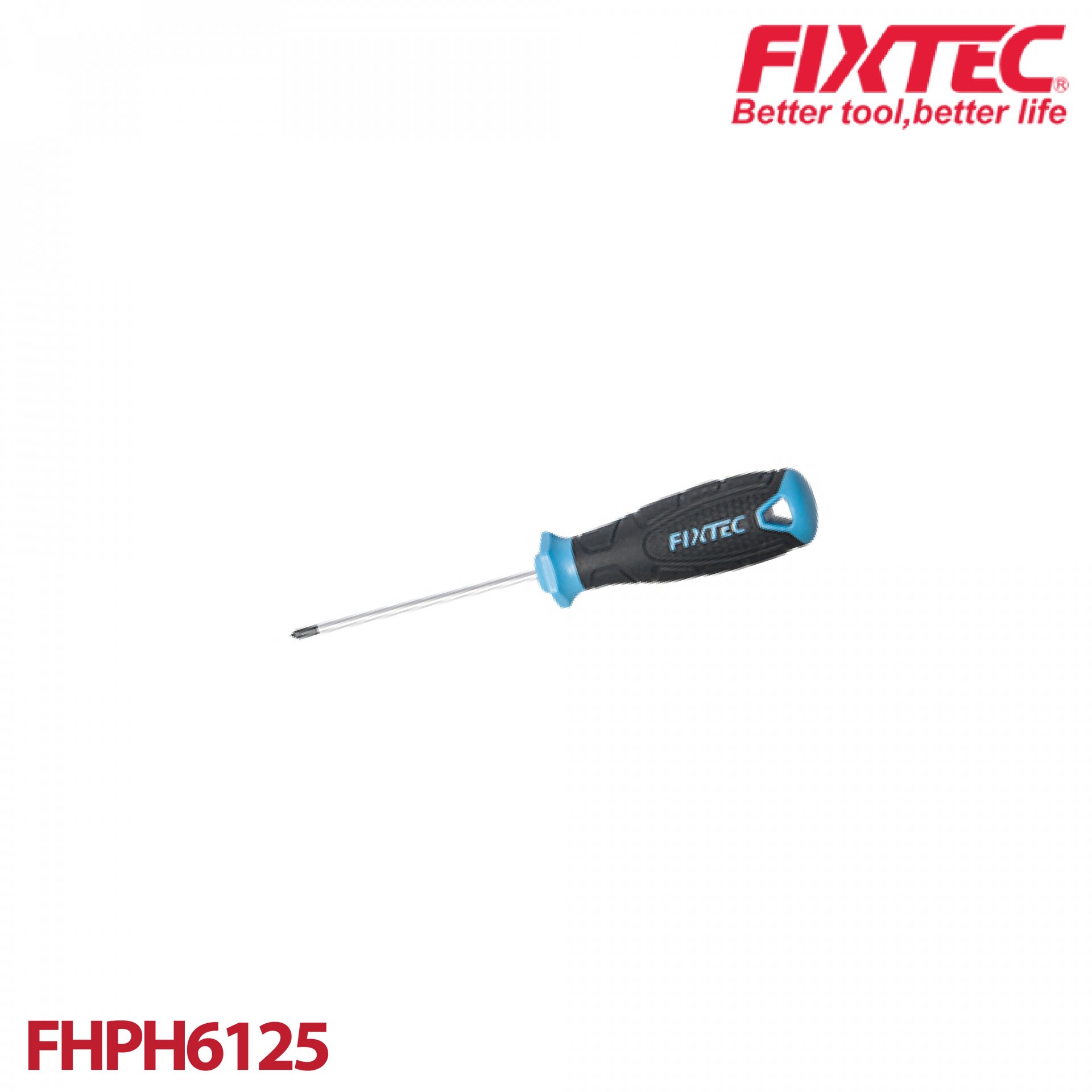 ไขควงปากแฉก 6x125 mm FIXTEC FHPH6125