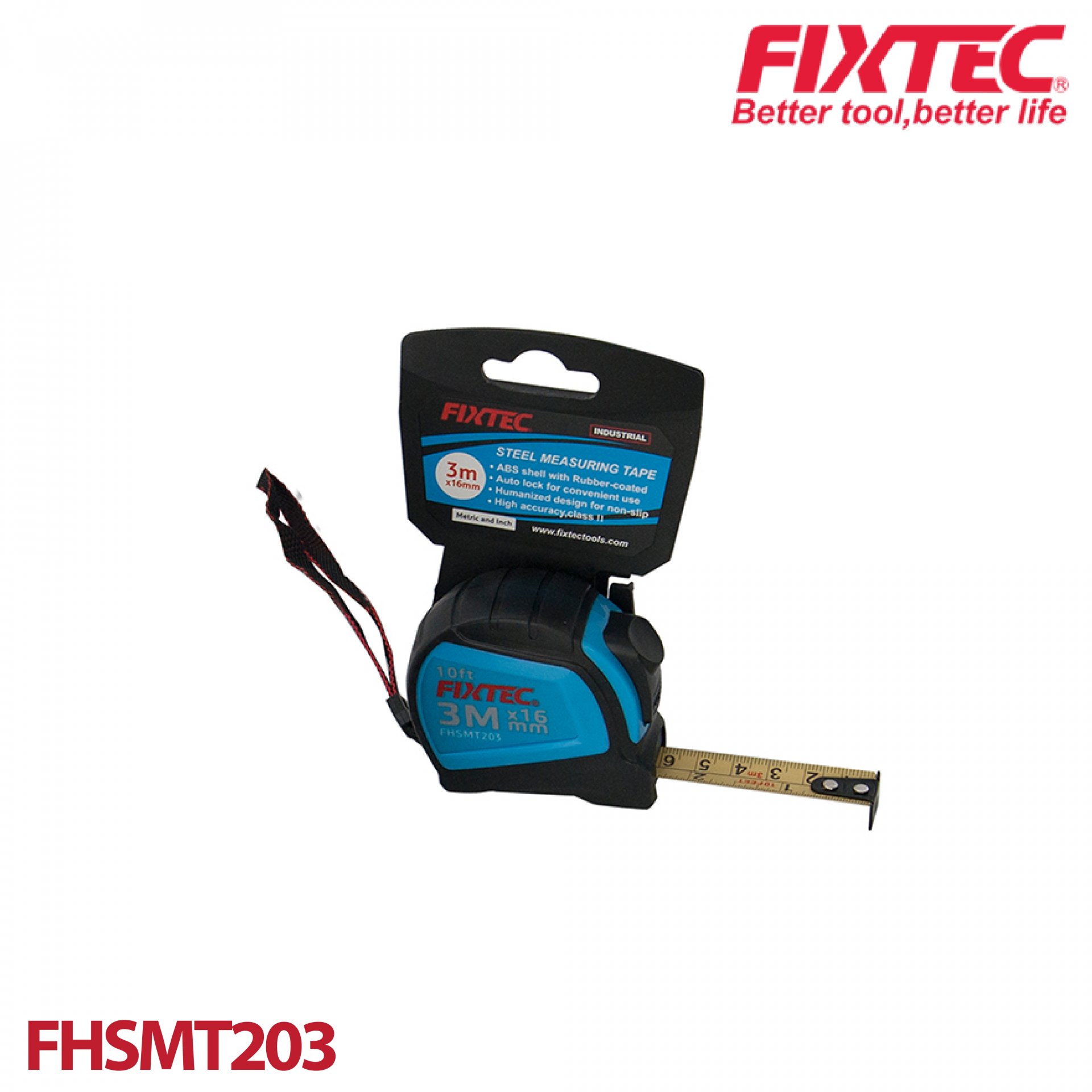 ตลับเมตร 3mx16mm FIXTEC FHSMT203