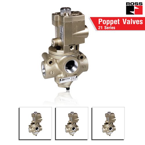 ROSS Controls® Poppet Valves for High & Low Temperature – 21 Series