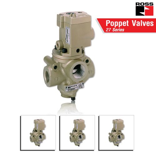 ROSS Controls® Poppet Valves with & without Control Options– 27 Series