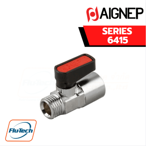 AIGNEP – SERIES 6415 PARALLEL MALE GA ISO 228 – FEMALE G ISO 228 VALVE – FKM