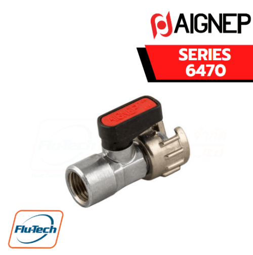 AIGNEP – SERIES 6470 MILLED NUT – FEMALE G ISO 228 VALVE