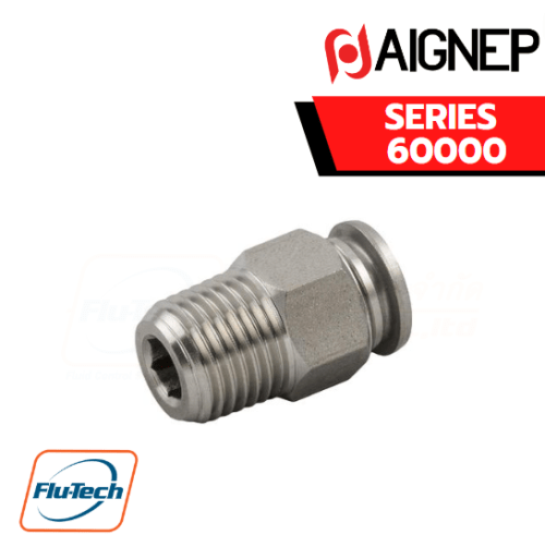 AIGNEP – SERIES 60000 STRAIGHT MALE ADAPTOR (TAPER)