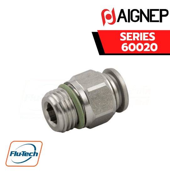 AIGNEP – SERIES 60020 STRAIGHT MALE ADAPTOR (PARALLEL)
