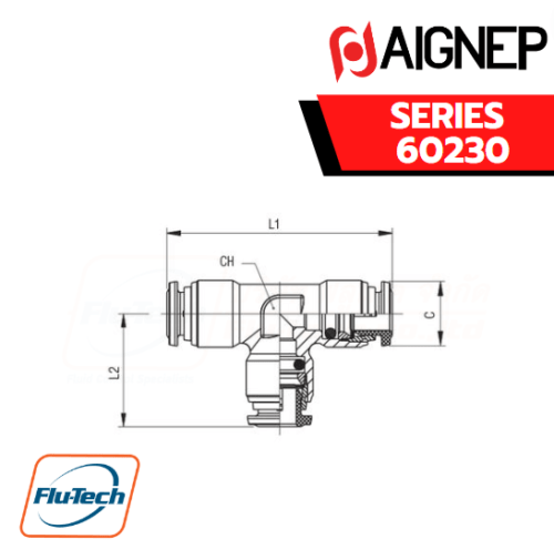 AIGNEP – SERIES 60230 TEE CONNECTOR