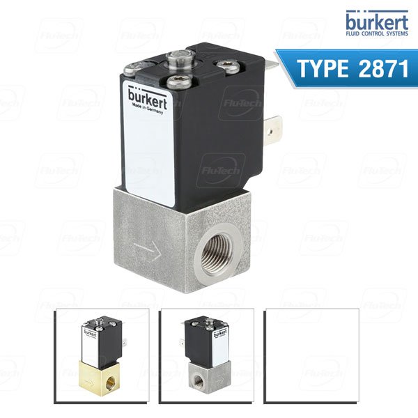 BURKERT TYPE 2871 - Direct-acting 2-way standard solenoid control valve