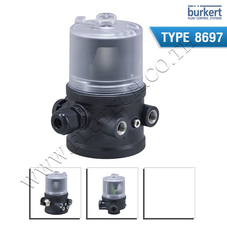 BURKERT TYPE 8697 | Pneumatic control for decentralised automation of ELEMENT process valves