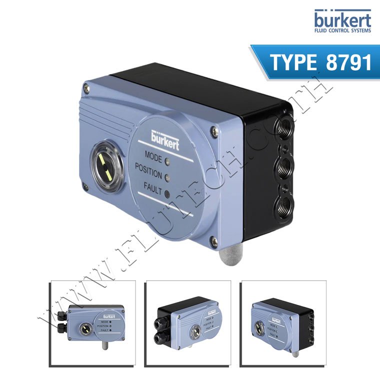 BURKERT TYPE 8791 | Digital electropneumatic Positioner SideControl