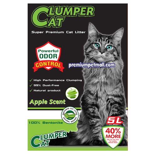 ทรายแมว Clumper Cat กลิ่นแอปเปิ้ล ขนาด 10 ลิตร