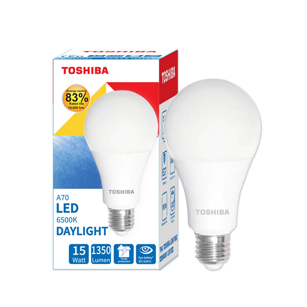 หลอดไฟ Toshiba LED Bulb A70 15W DL