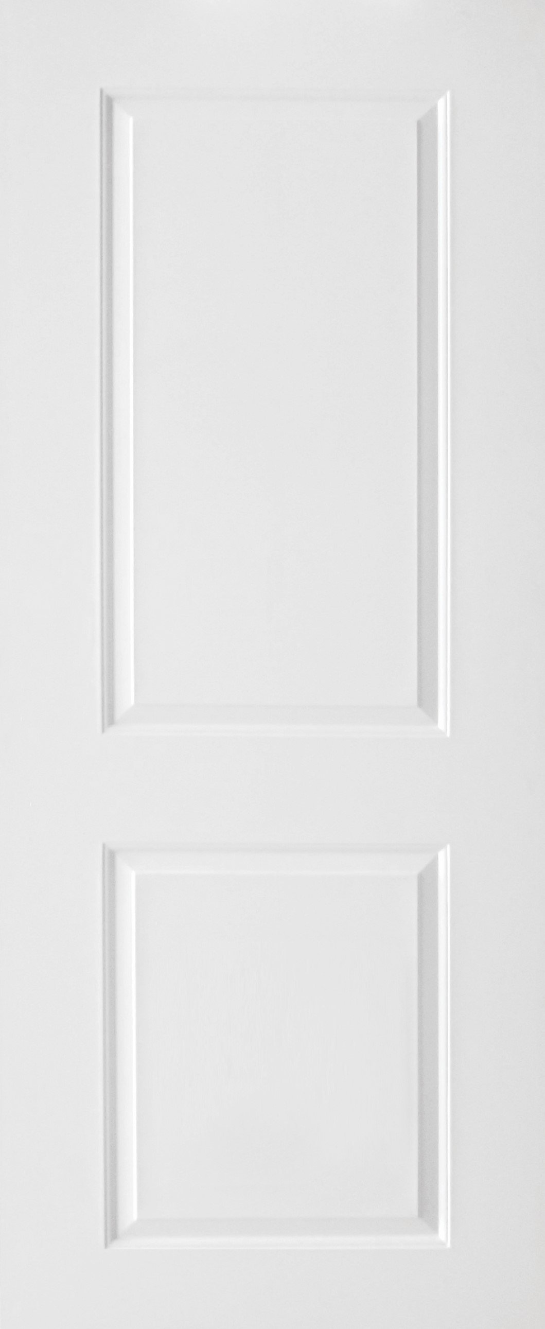 ประตู uPVC รุ่นภายนอก EXTERA สีขาว ลายไม้ บานลูกฟัก 2 ช่องตรง