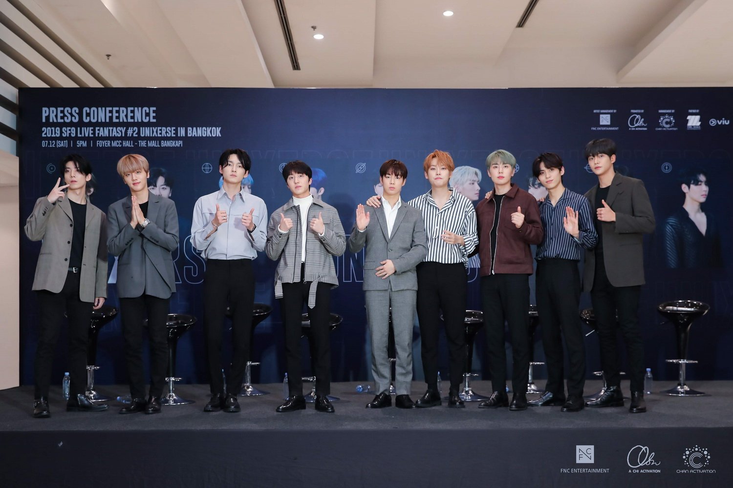 9 หนุ่ม SF9 เปิดใจกับแฟนตาซีชาวไทย ก่อนเปิด ‘จักรวาล’ โชว์ความเป็นตัวตน ในงานแถลงข่าว 2019 SF9 LIVE FANTASY #2 UNIXERSE