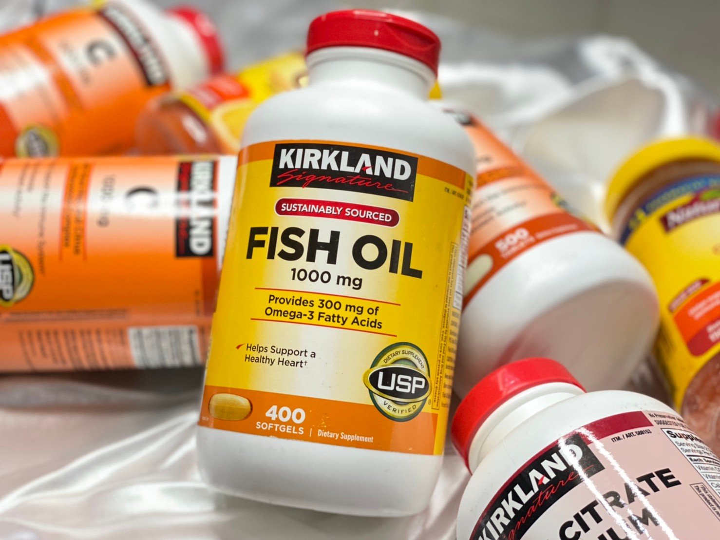 Kirkland Signature Fish Oil 1000mg (400Softgels)
