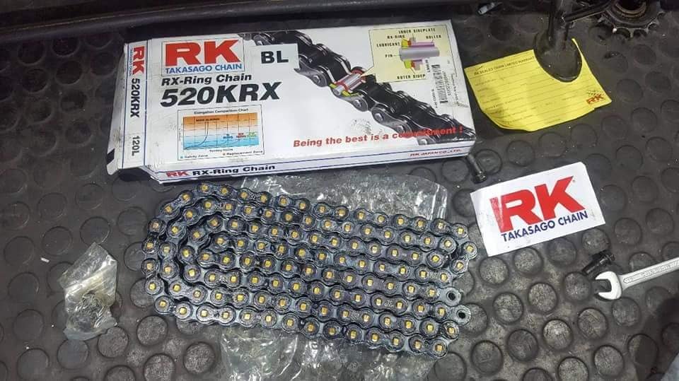 โซ่ RK 520 X - ring แบบหมุดย่ำ