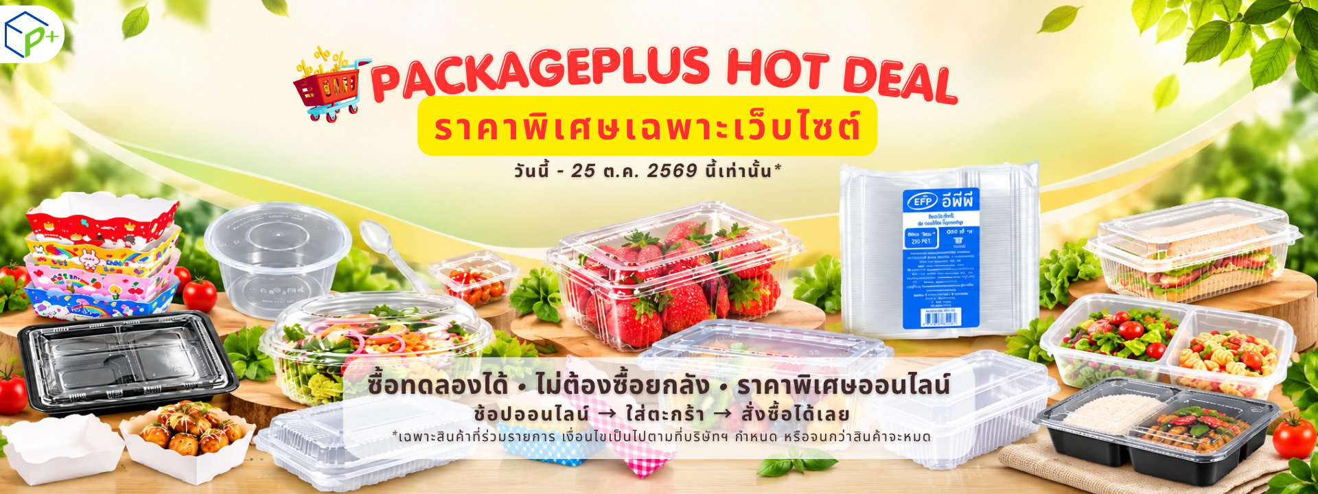 PACKAGEPLUS HOT DEAL ราคาพิเศษเฉพาะเว็บไซต์