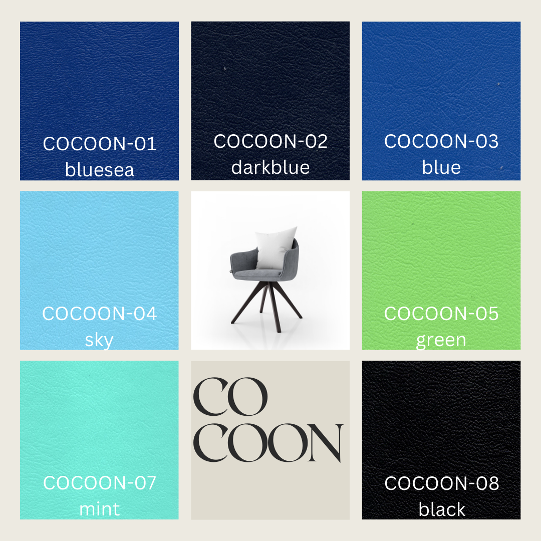 หนังเทียมลายเรียบสีพื้นรุ่น cocoon