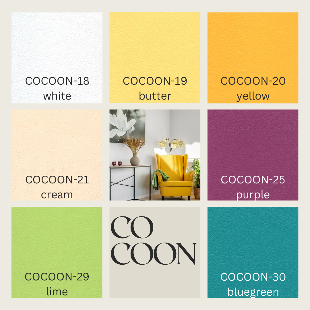 หนังเทียมลายเรียบสีพื้นรุ่นcocoon2