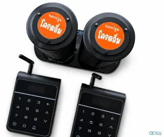 ผลงานออเดอร์ลูกค้าจริง Digital Pager System EasyPrint พร้อมสติกเกอร์ชื่อร้าน รูปที่ 6