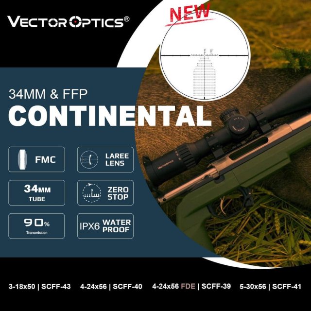 กล้องติดปืน Vector optics Rifle Scope กล้องเล็งสโคป