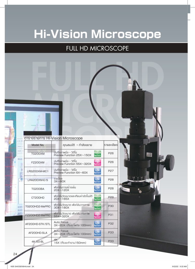 Catalog Microscope Catalog Download - shodensha
