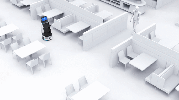 หุ่นยนต์เสิร์ฟอาหาร Orionstar Robot