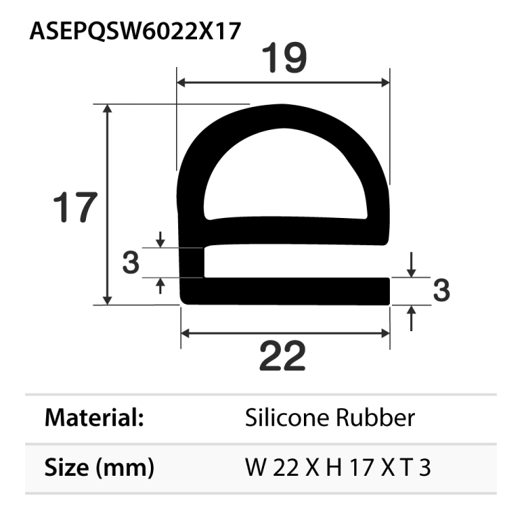 Silicone Rubber Strip with High Temp Adhesive-60A -1/8 Thick x 1/2 Wide x 10 ft. Long