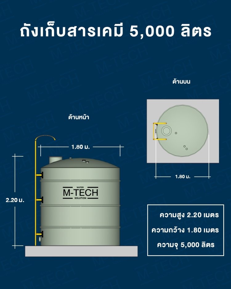 ถังเก็บสารเคมี 5000 ลิตร