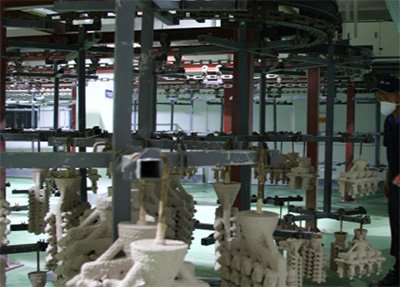 lost wax mold drying