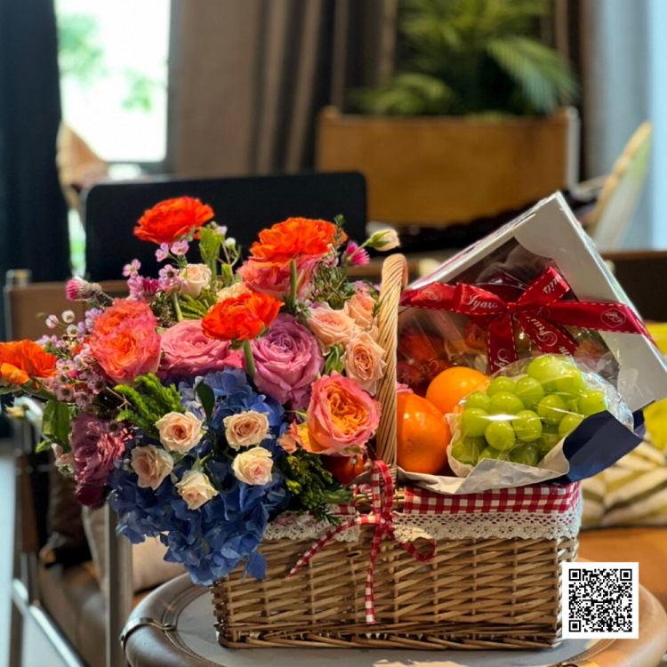 กระเช้าผลไม้พรีเมี่ยมเพื่อสุขภาพ Le Floriste ของขวัญผู้ใหญ่ จัดส่ง (รูปที่ 150