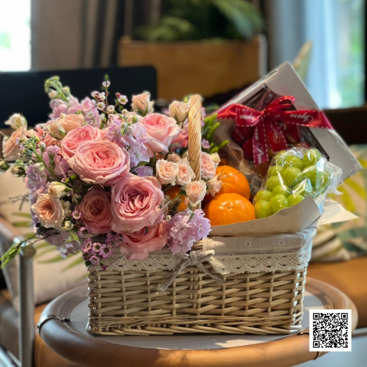 กระเช้าผลไม้พรีเมี่ยมเพื่อสุขภาพ Le Floriste ของขวัญผู้ใหญ่ จัดส่ง (รูปที่ 149