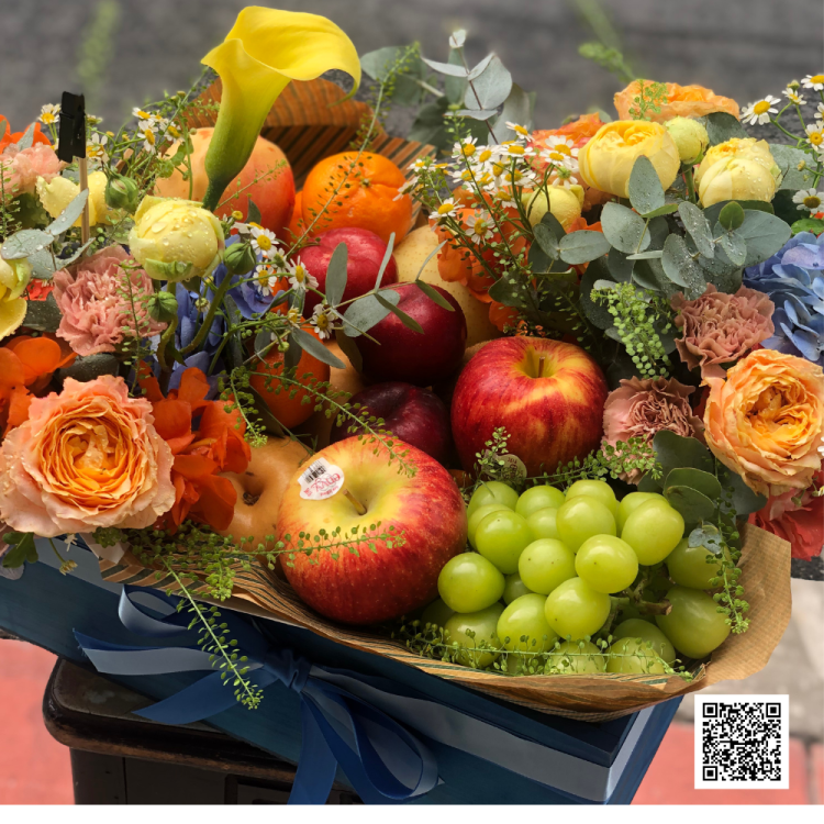 กระเช้าผลไม้พรีเมี่ยมเพื่อสุขภาพ Le Floriste ของขวัญผู้ใหญ่ จัดส่ง (รูปที่ 133