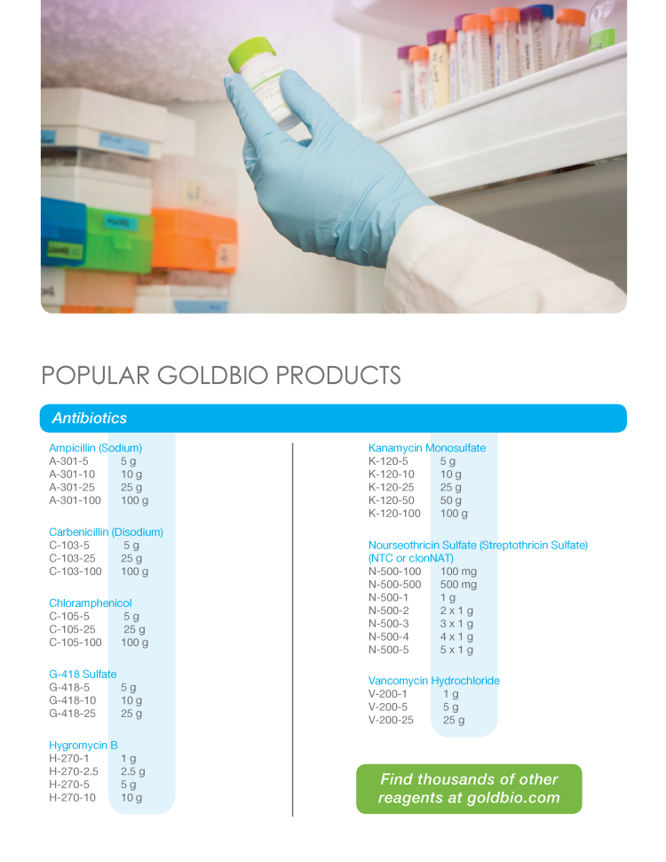 Product Catalog Gold Biotech smartscience