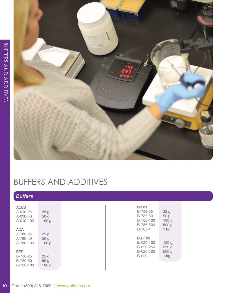 Product Catalog Gold Biotech smartscience