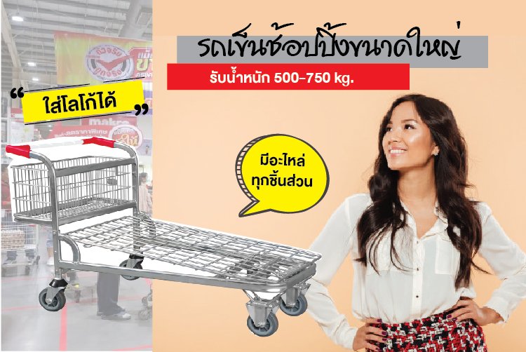 รถเข็นช้อบปิ้งขนาดใหญ่