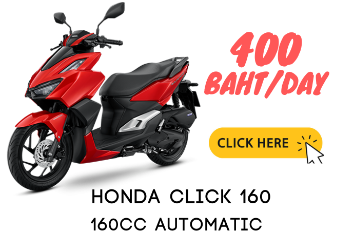 salan motorbike rental hatyai Click160