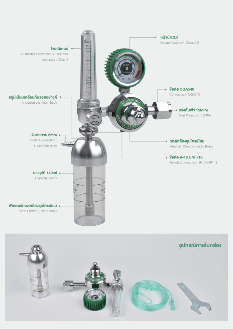 เกจ์หายใจ เกจ์ออกซิเจนหายใจ เกจ์หายใจออกซิเจน