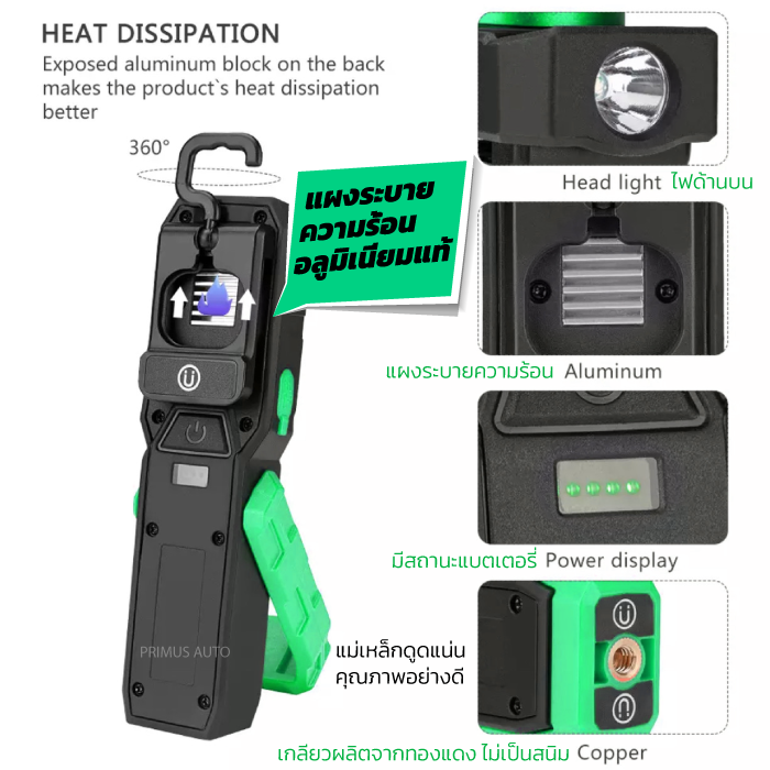 ไฟส่องรอย สำหรับงานขัดสีรถ ไฟส่องรอยขนแมว LED Detailing Light คาร์แคร์