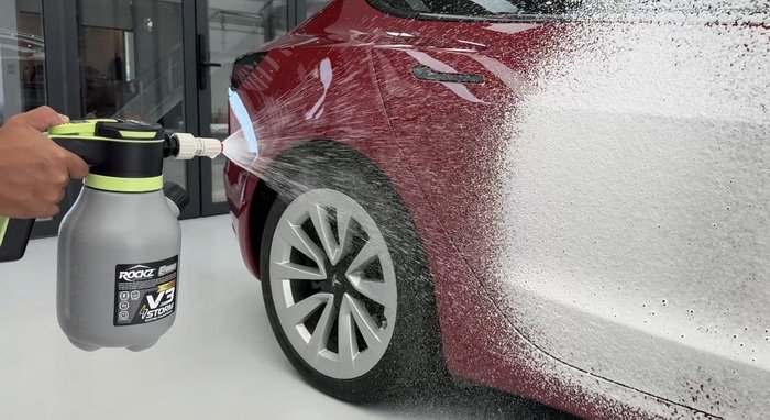 ถังพ่นโฟม ROCKZ E-foamer V3 Storm ถังพ่นโฟมไฟ้า แชมพูสูตรกราฟีน ROCKZ Graphene