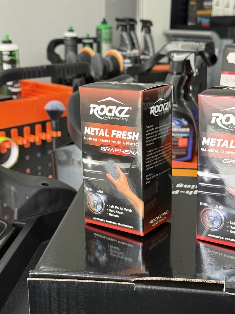 ROCKZ Metal Fresh น้ำยาขัดฟื้นฟู พร้อมเคลือบโลหะทุกชนิด สูตรพิเศษ โครเมี่ยม สแตนเลส อัลลอยด์ เหล็ก 