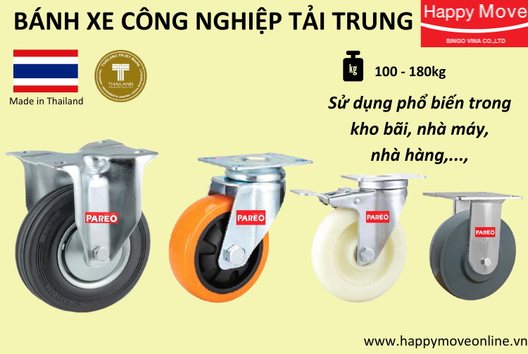 BÁNH XE CÔNG NGHIỆP TẢI TRUNG