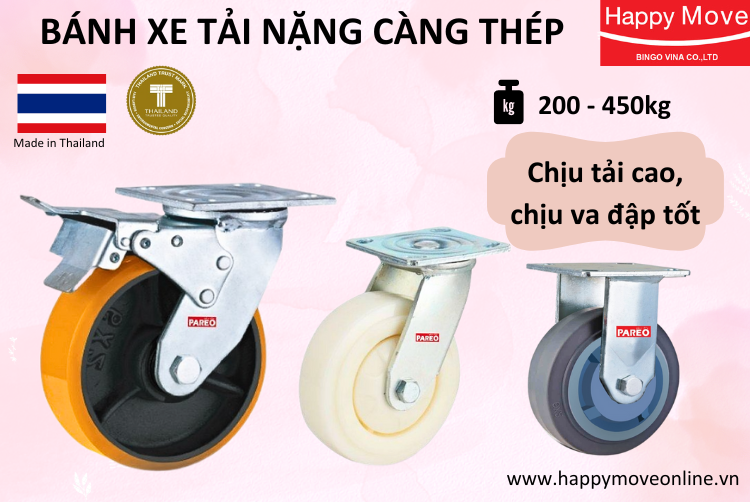 BÁNH XE TẢI NẶNG CÀNG THÉP
