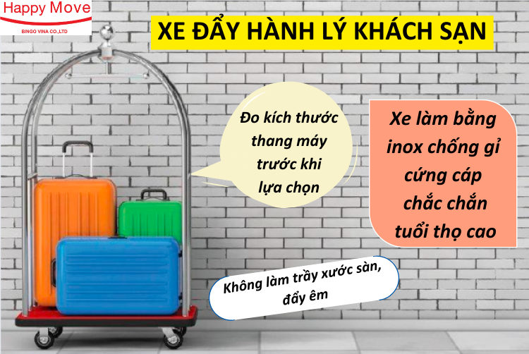 Xe đẩy hành lý khách sạn