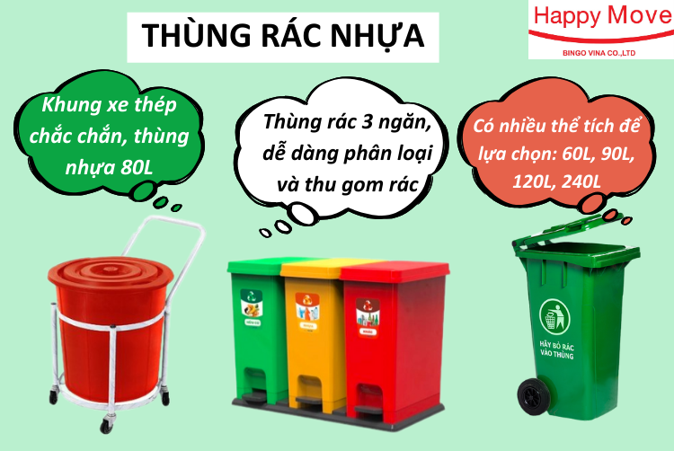 Thùng rác nhựa